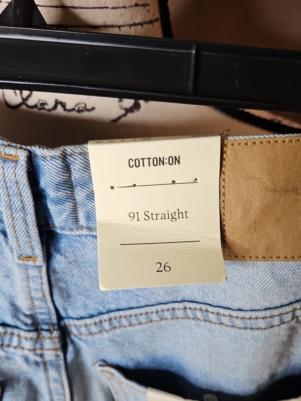 Cotton On 91 Straight Light Wash Jeans Size 26 New with tags - Picture 5 of 8